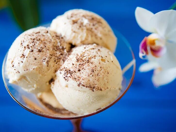 Helado de vainilla