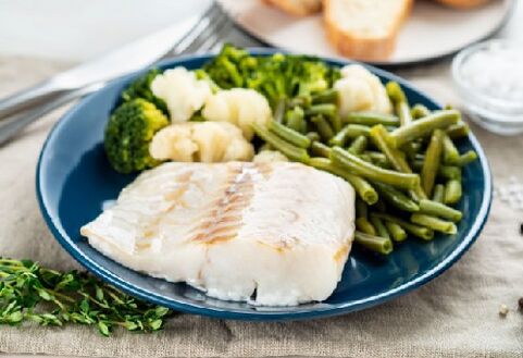Pescado con verduras
