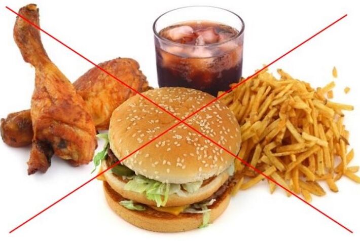 comida prohibida para la gastritis